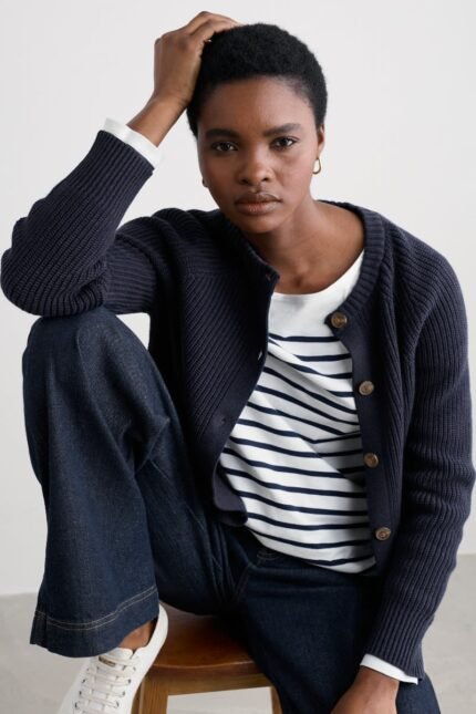 Potters Meadow Organic Cotton Knitted Cardigan