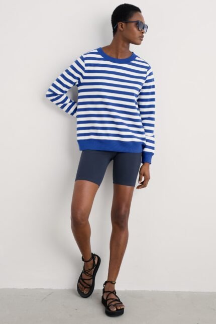 Sea Dance Cycle Shorts in GOTS-Certified Organic Cotton Jersey