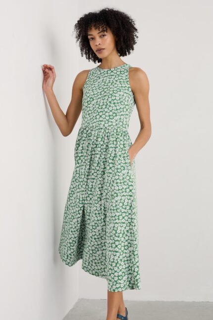 Porthmeor Wave Dress in GOTS-Certified Organic Cotton Jersey
